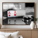 Aces Poker Art Poker Game Wall Art Canvas Print