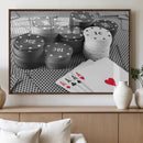 Poker Game Cards Wall Art Canvas, Multi Panel Wall Art
