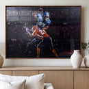 American Football Wall Art Canvas Print, Stadium Sport Wall