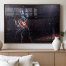 American Football Wall Art Canvas Print, Stadium Sport Wall