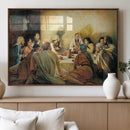 Last Supper Wall Art Canvas Print, Framed Jesus Painting Art