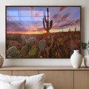 Arizona Desert Sunset Wall Art Canvas Print