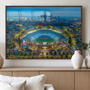 Los Angeles Dodgers Wall Art Canvas, Dodger Stadium Wall Art
