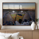Dodger Stadium Sunset Game Triple Canvas Wall Art - Los