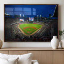 Truist Park Night Game Canvas Art - Atlanta Braves Stadium