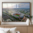 Old Trafford Manchester United Stadium Wall Art Canvas Print