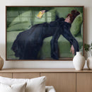 Decadent Girl by Ramon Casas Wall Art Canvas Print, Framed