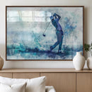 Golf Swing Wall Art Canvas Print - Sports-Inspired