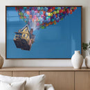 Carl Fredricksen, Up Movie Wall Art, Balloons Wall Art, Air
