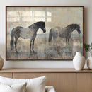 Vintage Horses Wall Art Canvas Print