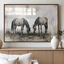 Chines Ink Style Vintage Horses Wall Art Canvas Print for by MyGreatCanvas | Canvas Wall Art Prints | Photo Prints & Wall Decor