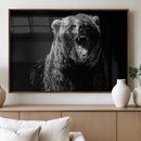 Bear Canvas Print | Wildlife Wall Art for Cabin Decor |