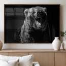 Bear Canvas Print | Wildlife Wall Art for Cabin Decor |