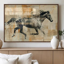 Chines Style Running Horse Western Wall Art | Farmhouse Wall