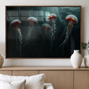 Abstract Jellyfish Wall Art Canvas Print