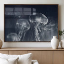Jellyfish Wall Art Canvas Print, Modern Abstract Jellyfish