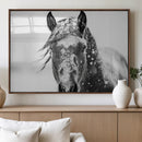Western Wall Art | Black and White Winter Horse Wall Art | by MyGreatCanvas | Canvas Wall Art Prints | Photo Prints & Wall Decor