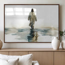Abstract Jesus Wall Art Canvas Print, Christian Wall Art,