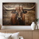 Longhorn Bull Wall Art | Canvas Print | Ready to Hang | by MyGreatCanvas | Canvas Wall Art Prints | Photo Prints & Wall Decor