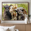 Curious Cows Farmhouse Wall Art | Ready to Hang and Framed