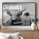 Scottish Highland Cow Wall Art | Rustic Farmhouse Décor |