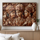 Indian Woman Statue Wall Art Canvas Print