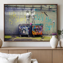 Banksy Life is Short Wall Art - Iconic Graffiti Art on by MyGreatCanvas | Canvas Wall Art Prints | Photo Prints & Wall Decor