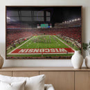Wisconsin Badgers Football Team Print Canvas- Madison Camp