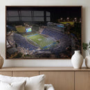 Duke University Blue Devils Football Print Canvas - Durham