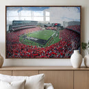 Cincinnati Bearcats Football Team Print - Nippert Stadium Wall Art Canvas Print