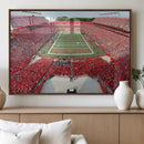 Rutgers Scarlet Knights Football Team Print - Piscataway SHI by MyGreatCanvas | Canvas Wall Art Prints | Photo Prints & Wall Decor