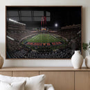 Framed Texas Tech Red Raiders Stadium Canvas, Texas Tech Red