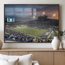 Memphis Tigers Football Team Print - Memphis Simmons Bank