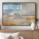 Abstract Landscape Wall Art Canvas Print - Warm Tones of