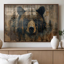 Abstract 399 Bear Wall Art | Rustic Cabin Wall Decor with by MyGreatCanvas | Canvas Wall Art Prints | Photo Prints & Wall Decor
