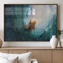 Powerful Jesus Canvas Print - Hand of Salvation,