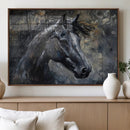 Large Abstract Horse Wall Art Canvas Print | Farmhouse Wall