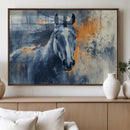 Abstract Blue Horse Wall Art Print Canvas | Horse Wall Art by MyGreatCanvas | Canvas Wall Art Prints | Photo Prints & Wall Decor