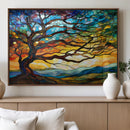 Mosaic Tree Wall Art | Ready to Hang Stained Glass Style