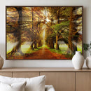 Sunshine in Forest and Trees Wall Art Canvas Print by MyGreatCanvas | Canvas Wall Art Prints | Photo Prints & Wall Decor