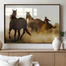 Horses and Cowboys Wall Art Canvas Print by MyGreatCanvas | Canvas Wall Art Prints | Photo Prints & Wall Decor