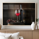 Red Wine and Bottle Canvas Print