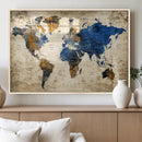 World Map Canvas Print – Detailed Map of the World Wall Art by MyGreatCanvas | Canvas Wall Art Prints | Photo Prints & Wall Decor