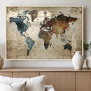 World Map Canvas Print – Detailed Map of the World Wall Art by MyGreatCanvas | Canvas Wall Art Prints | Photo Prints & Wall Decor