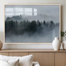 Autumn and Misty Trees in the Forest Wall Art Canvas Print, by MyGreatCanvas | Canvas Wall Art Prints | Photo Prints & Wall Decor