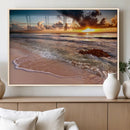 Sunset on Ocean Wall Art Canvas Print by MyGreatCanvas | Canvas Wall Art Prints | Photo Prints & Wall Decor