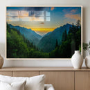 Green Forest Wall Art Canvas Print