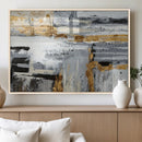 Abstract Painting Canvas Wall Art Print Paint Drip Art Brush