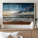 Ocean Beach Wall Art Canvas Print Sunset Artwork Print