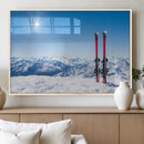 Ski Season Snow Wall Art Canvas Print